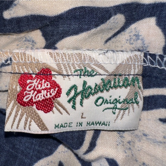 Hilo Hattie Navy and White Midi Dress - Picture 7 of 9